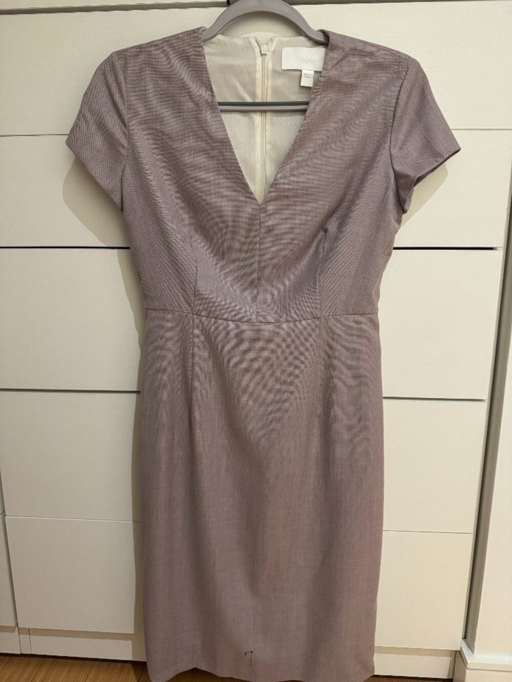 BOSS Hugo Boss Taupe Sheath Dress Size 4